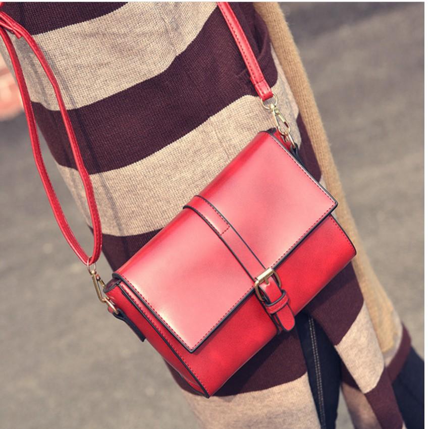 Túi đeo chéo thời trang phong cách Đồ Da Thành Long TLG 208094 4(đỏ)