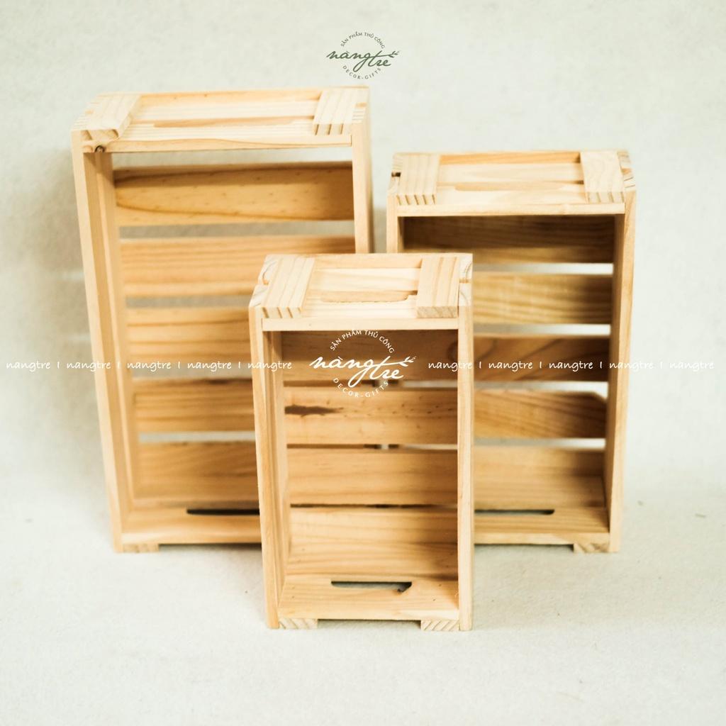 COMBO 3 khay gỗ pallet đa năng - Két gỗ pallet