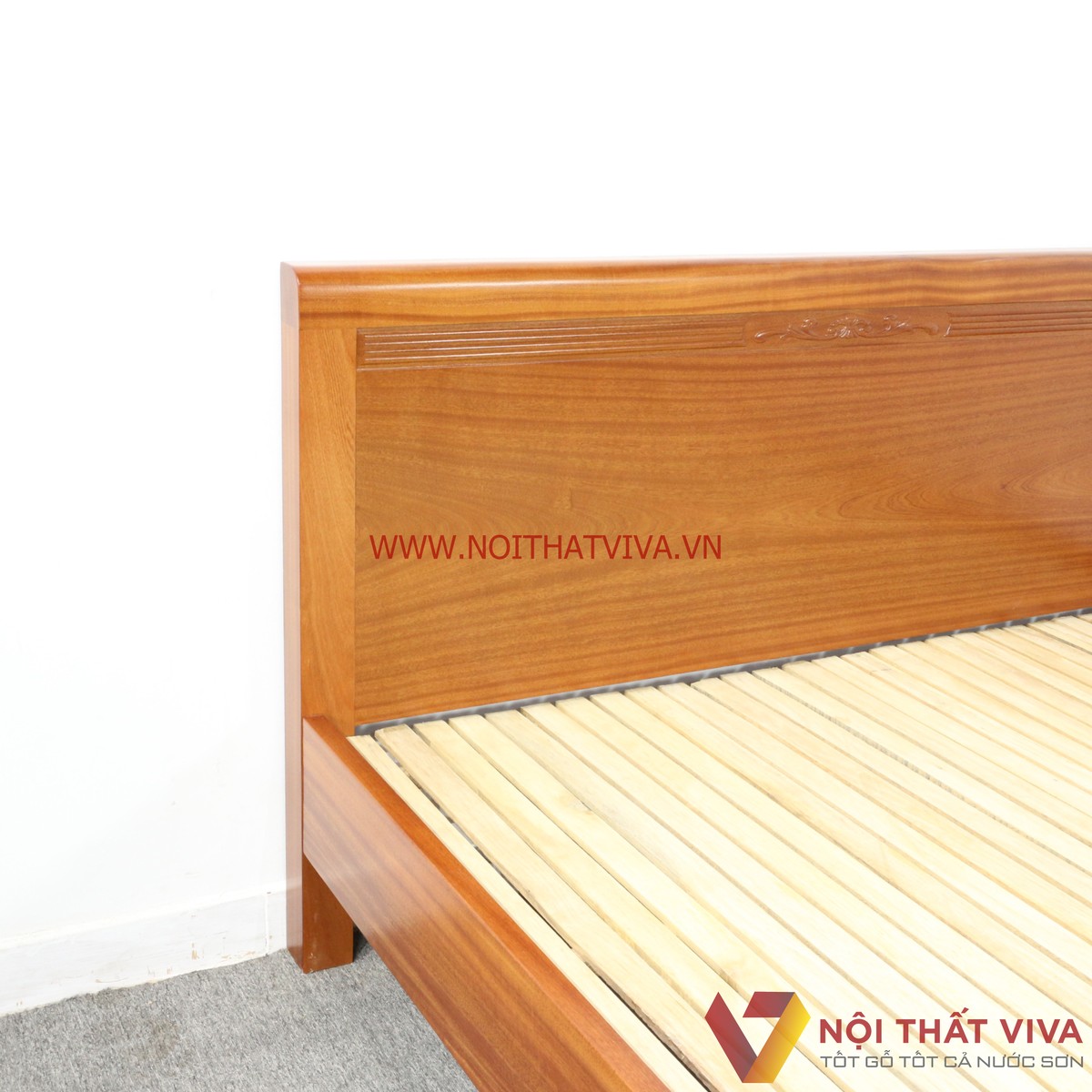 Giường Ngủ Gỗ Xoan Đào Tự Nhiên Bền Đẹp Sang Trọng