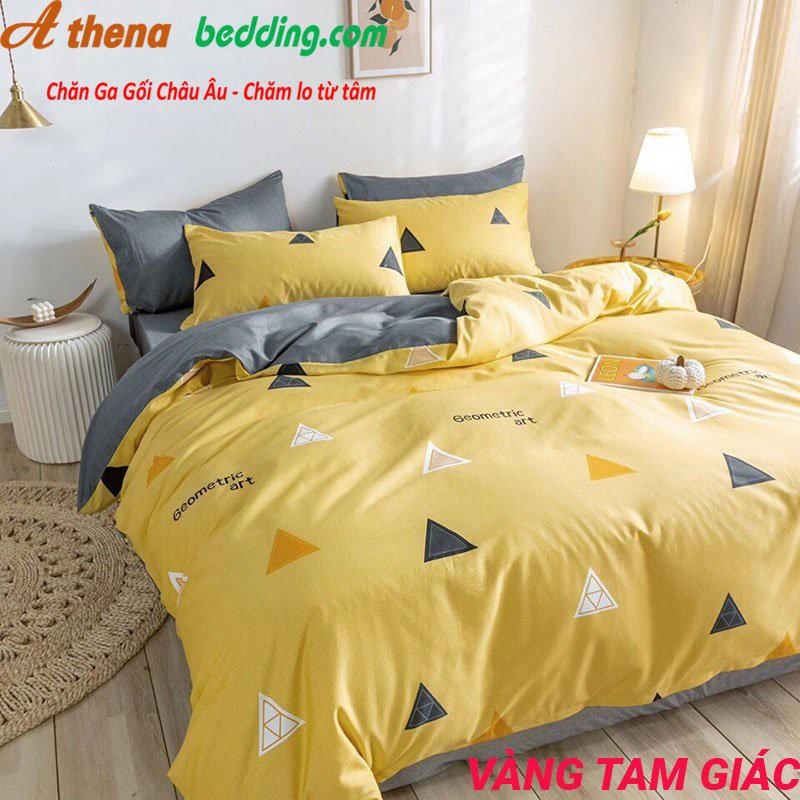 [GIÁ HỦY DIỆT] Trọn Bộ chăn ga gối 4 món COTTON Lụa Cao Cấp