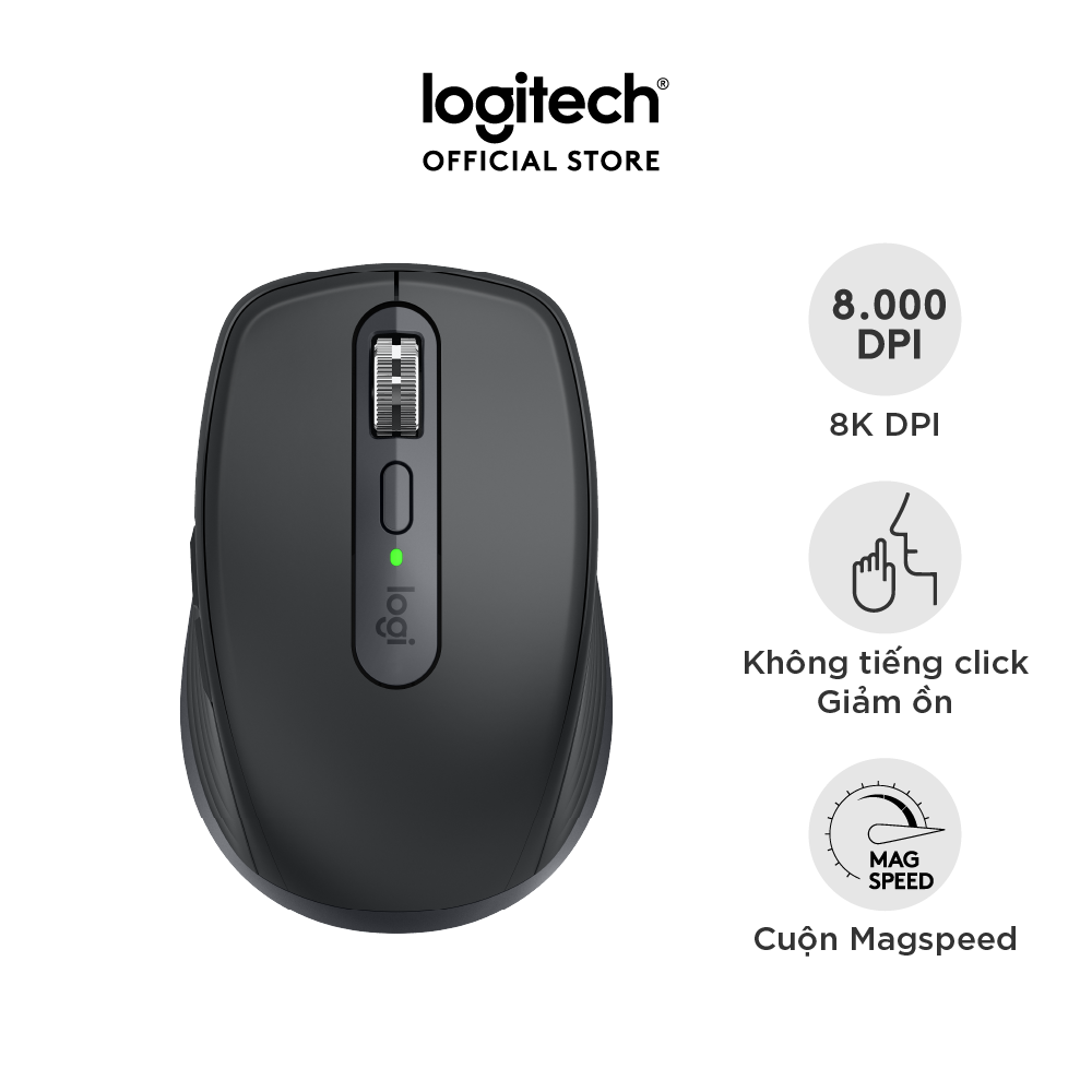 Chuột không dây Logitech MX Anywhere 3S Wireless/ Bluetooth - Hàng chính hãng