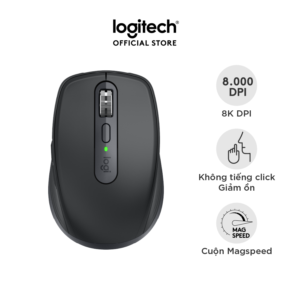 Chuột không dây Logitech MX Anywhere 3S Wireless/ Bluetooth - Hàng chính hãng