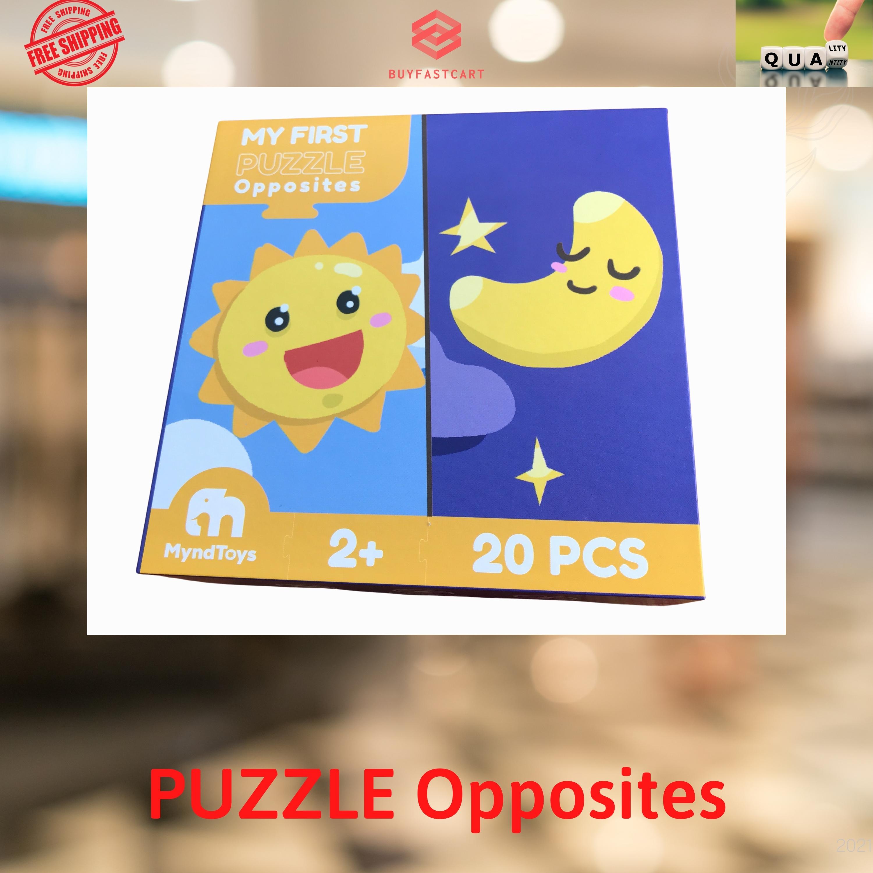 Đồ Chơi Xếp Hình MyndToys My First Puzzle - Opposites (Đối Lập) Dành Cho Các Bé Trên 2 Tuổi