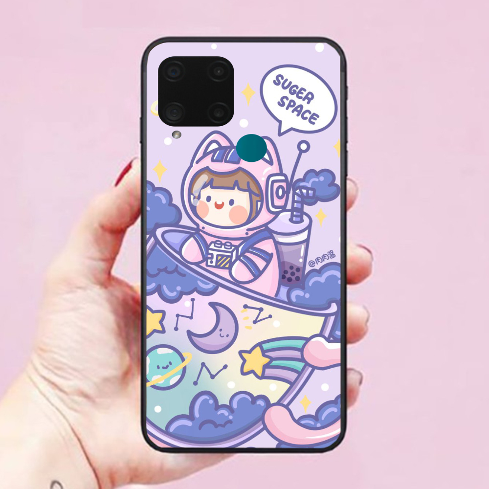 Ốp lưng dành cho điện thoại Realme C15 Hình Baby Happy