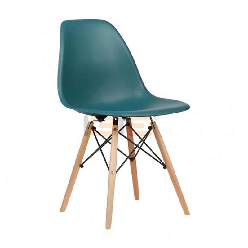 Ghế Eames chân gỗ đan IBIE nhiều tùy chọn