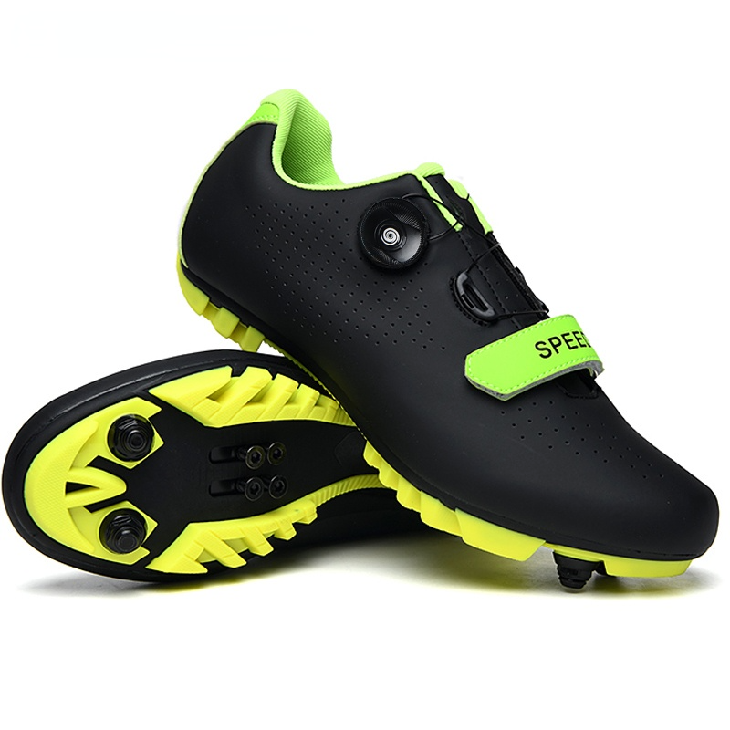 Giày đi xe đạp leo núi chuyên nghiệp, giày thể thao MTB MTB Đàn ông đua xe đạp xe đạp giày thể thao phẳng Color: Full Black Road Shoe Size: 36
