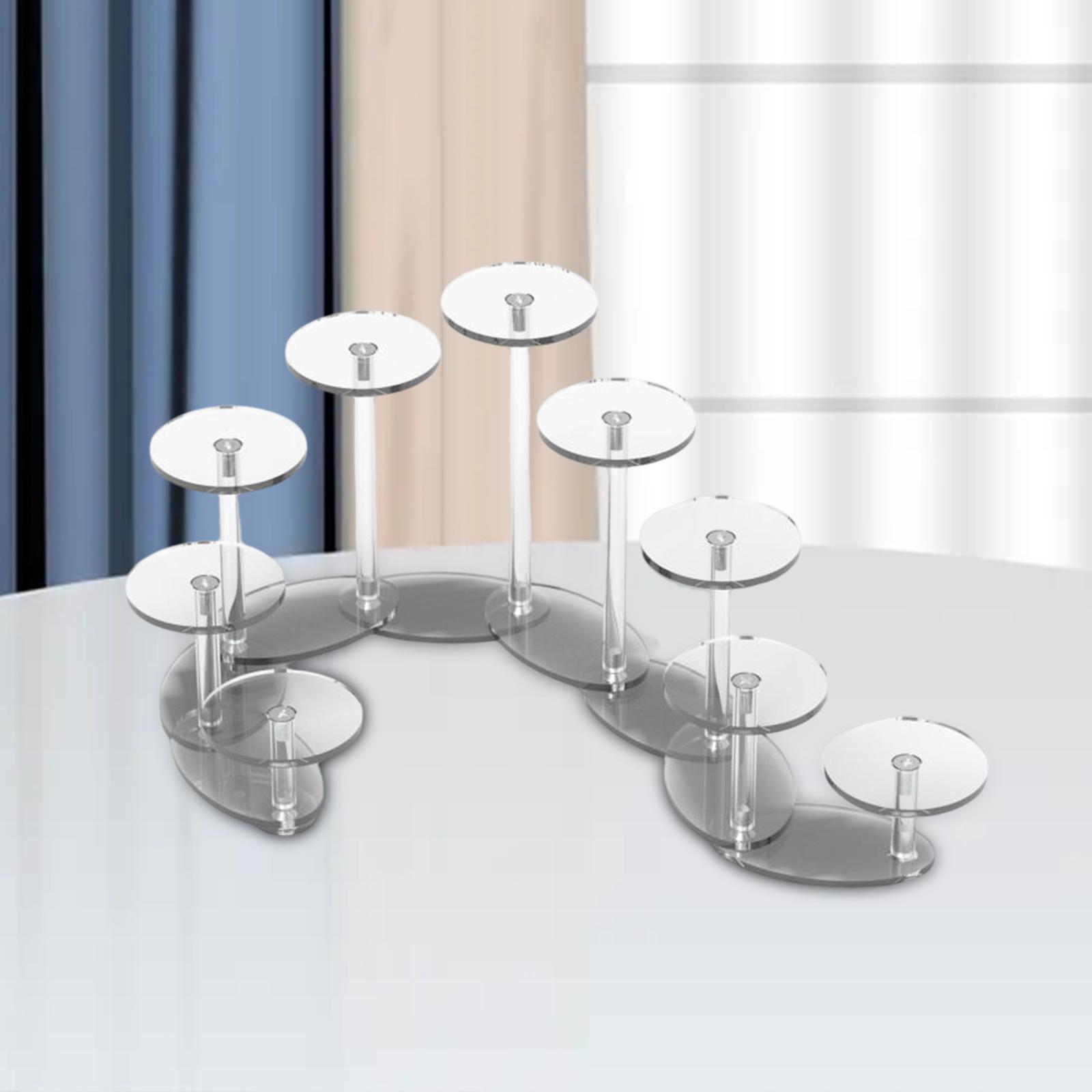 Acrylic Cupcake Display Stand Round Decorative for Birthday Party Decor