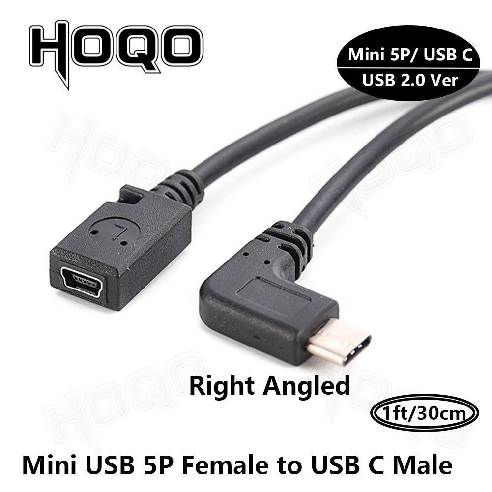 Bộ chuyển đổi USB C đến Mini USB 2.0 Loại C thành công cụ chuyển đổi nam sang Mini USB cho GoPro MP3 Player Dash Cam Camera kỹ thuật số GPS