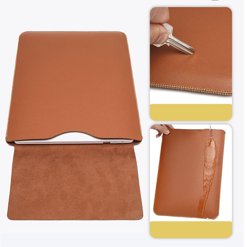 PU Laptop Cho Macbook Air 13 2020 M1 A2337 Pro A2338 Laptop Túi Chống Nước Funda Bao Da Máy Tính Máy Tính túi 15 12 11 Inch