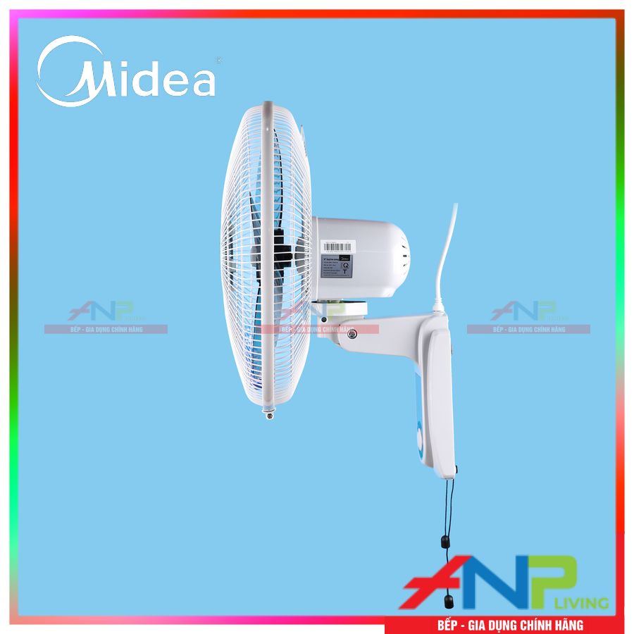 Quạt Treo Tường 3 Cánh Midea FW40-6H (Công Suất 55W - 3 Cấp Gió) - Hàng Chính Hãng