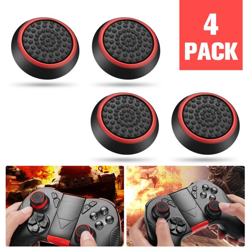 4 Cái/10 Cái Silicone Chống Trượt Cần Điều Khiển Tương Tự Cần Điều Khiển Ngón Tay Cái Thanh Kẹp Mũ Cho PS3 PS4 PS5 Bộ Điều Khiển Xbox 360 Xbox One Màu sắc: 10 Cái Màu Xanh Đen