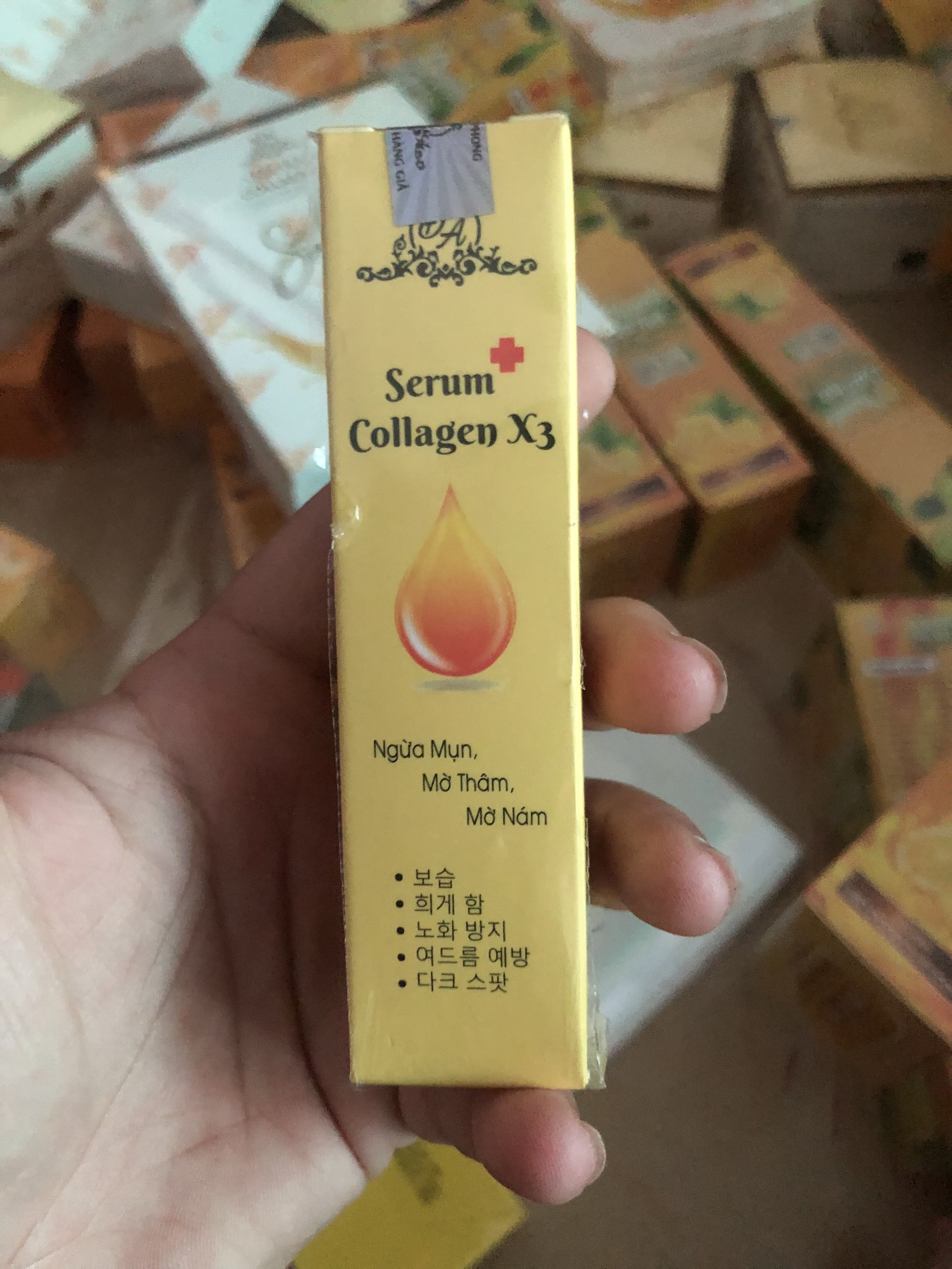 Kem Face Collagen X3 Luxury + Serum Colagen X3