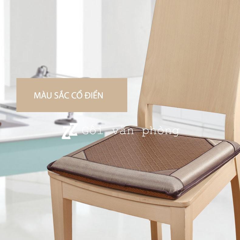 Đệm Lót Ghế Vuông Vỏ Mát Cao Su Non ZURI PILLOW GLM-07