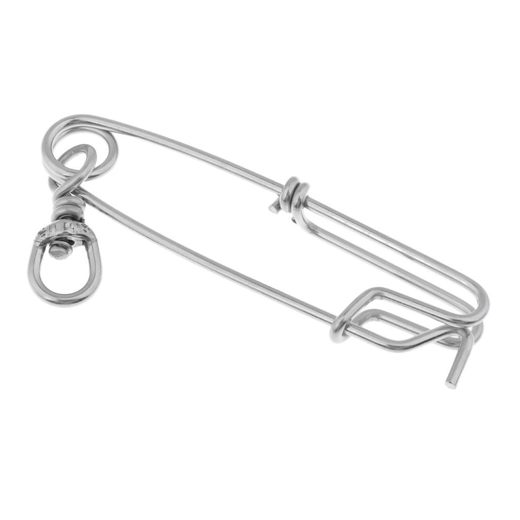 12x Longline Branch Hanger Snap Swivel Speargun Float Line Tuna Clip Fishing Accessories Silvery