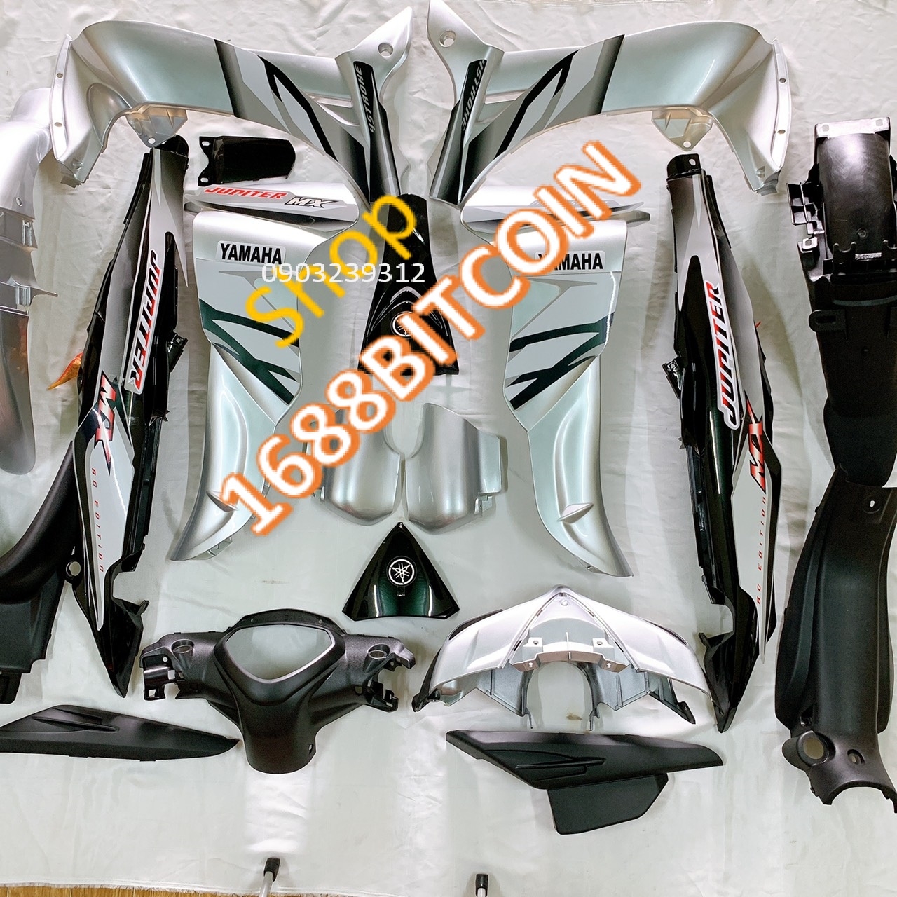Dàn áo xe JUPITER MX MÀU BẠC - JUPITER Gravita -nhựa nguyên sinh ABS