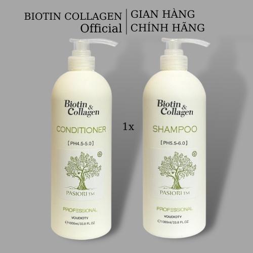 Dầu cặp gội xả Biotin Collagen Trắng 1000ml