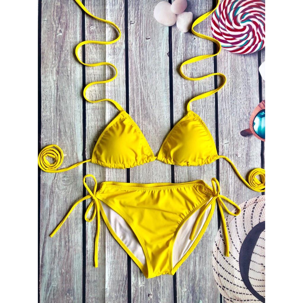 Bikini # Đồ Bơi Đi Biển Hai Mảnh Tam Giác Nhiều Màu Sexy HM-064