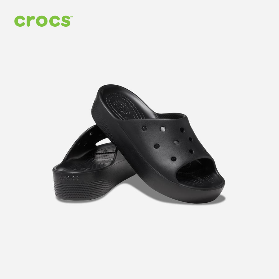 Dép quai ngang nữ Crocs Classic Platform - 208180-001