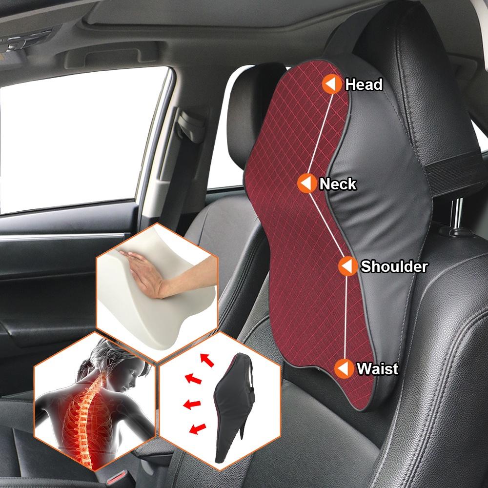Giá đỡ cổ bằng mút hoạt tính 3D có thể điều chỉnh gắn ghế ngồi xe hơi