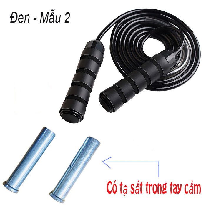 Dây Nhảy Tập Thể Dục Thể Thao, Dây Nhảy MUAY, BOXING Lõi Thép (Tạ Sắt) Cao Cấp 2,7m Siêu Rẻ Có Thể Cắt Bớt Dây