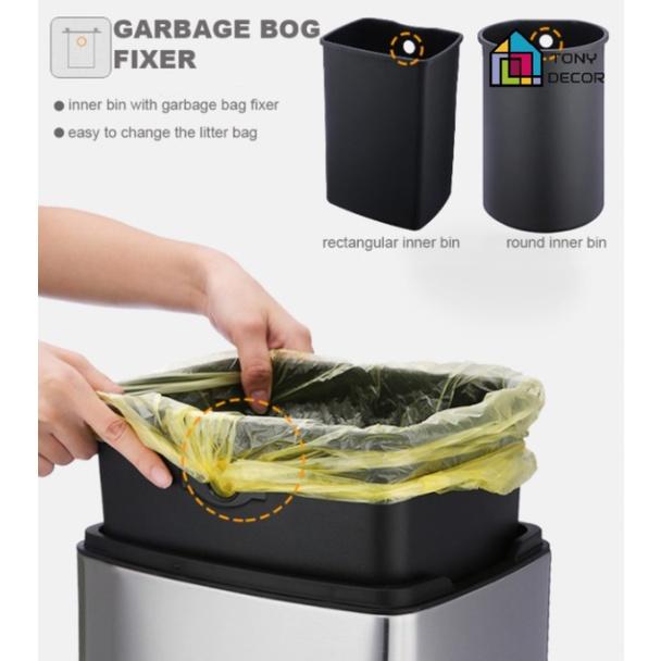 Thùng rác sang trọng cho căn hộ gia đình GIANT&amp;FUZZY TRASH BIN dung tích 30L