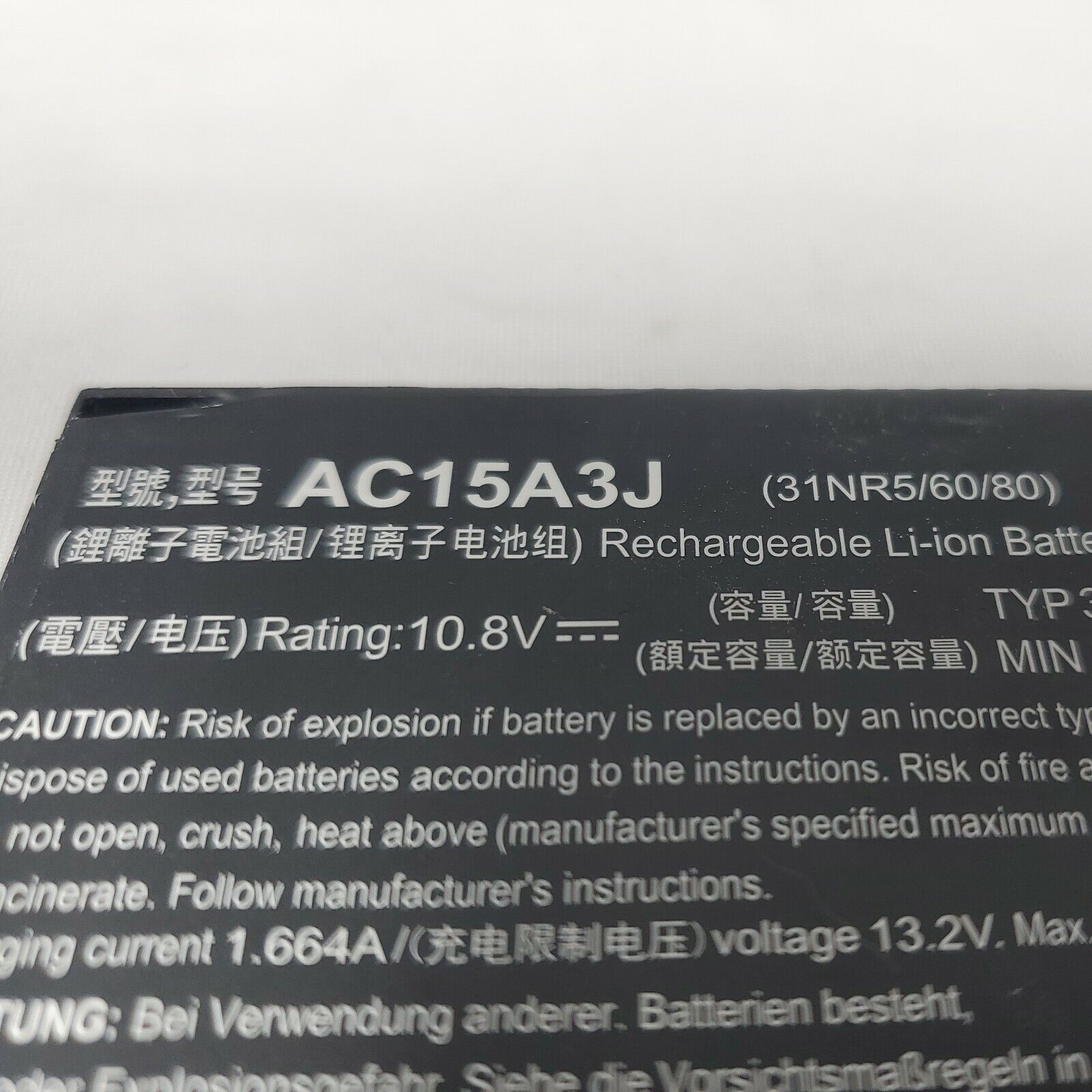 Pin dành cho Acer Chromebook SPIN11 CP311-1H-C93D AC15A3J
