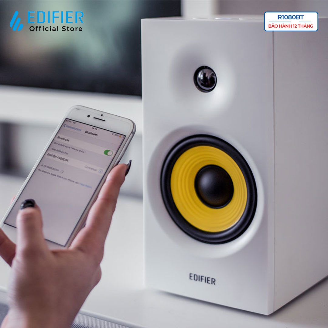 Loa bluetooth Edifier R1080BT Phân tần điện tử Bass driver 4 inch - Hàng chính hãng