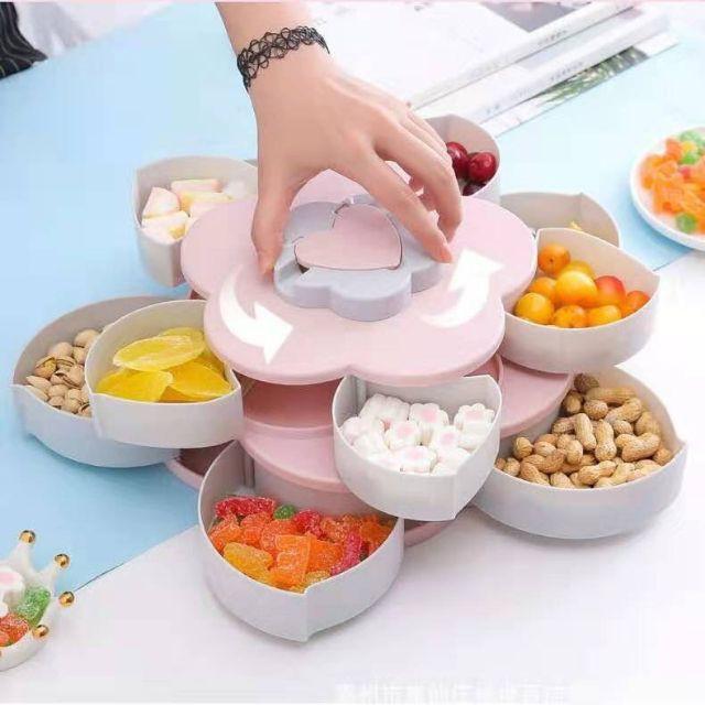 Khay Đựng Bánh Kẹo 2 Tầng 10 Ngăn Ngày Tết H230