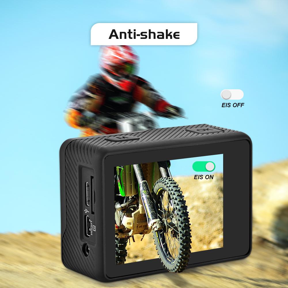 Camera hành động gốc Ultra HD 5K 30fps Hiển thị đôi cảm ứng màn hình không thấm nước WIFI WiFi WiFi WiFi Sports Cam