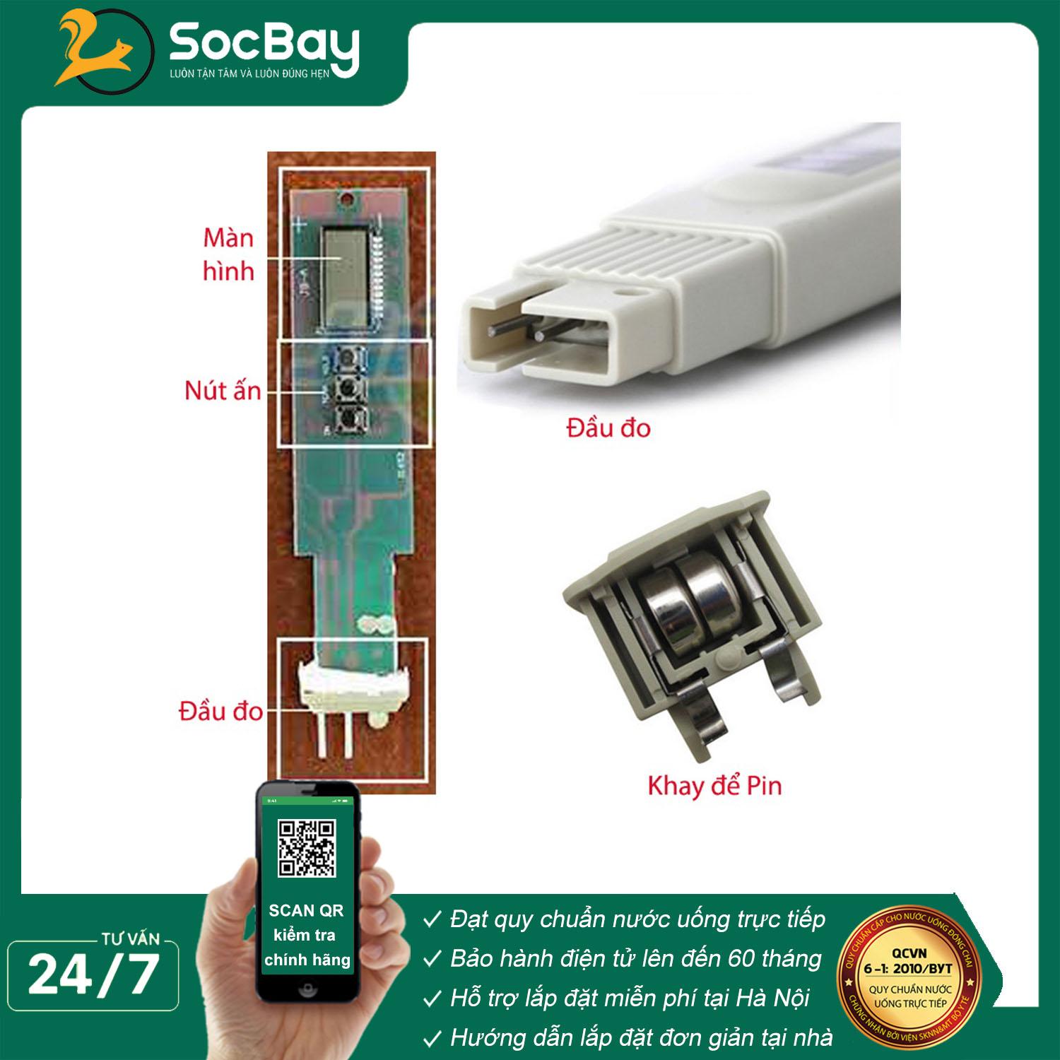 Bút thử nước TDS, dụng cụ đo TDS, máy đo độ cứng của nước - Hàng Chính Hãng