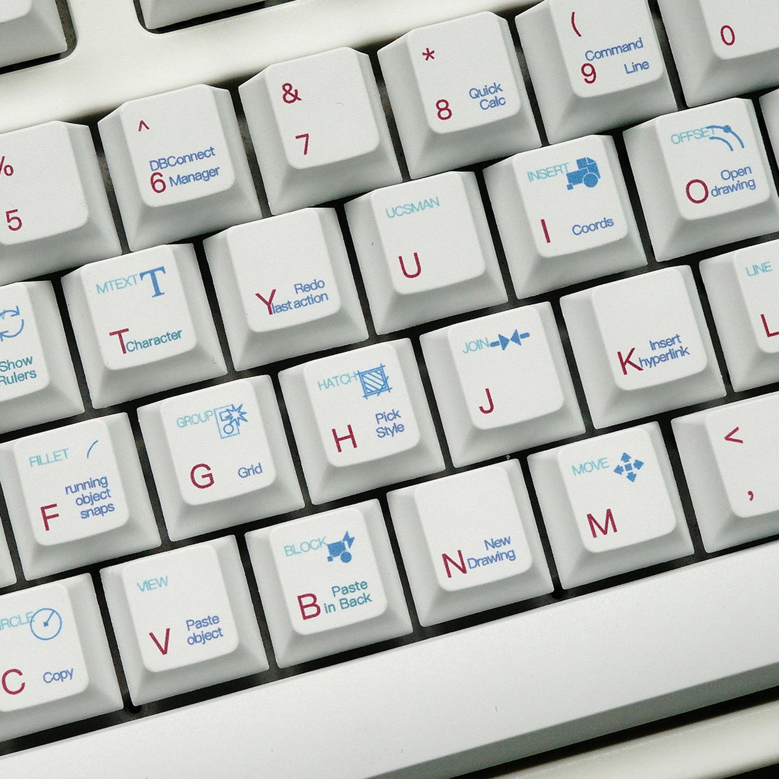 Keycaps Exquisite 136 Keys Dye Sublimation for CHERRY Switch Spare Parts,