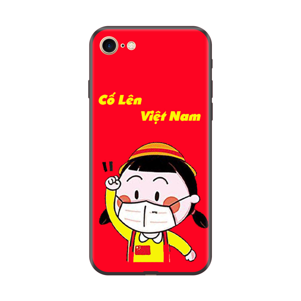 Ốp lưng Viền Dẻo TPU cho điện thoại IPHONE 7/8 Cổ Vũ Cố Lên Việt Nam