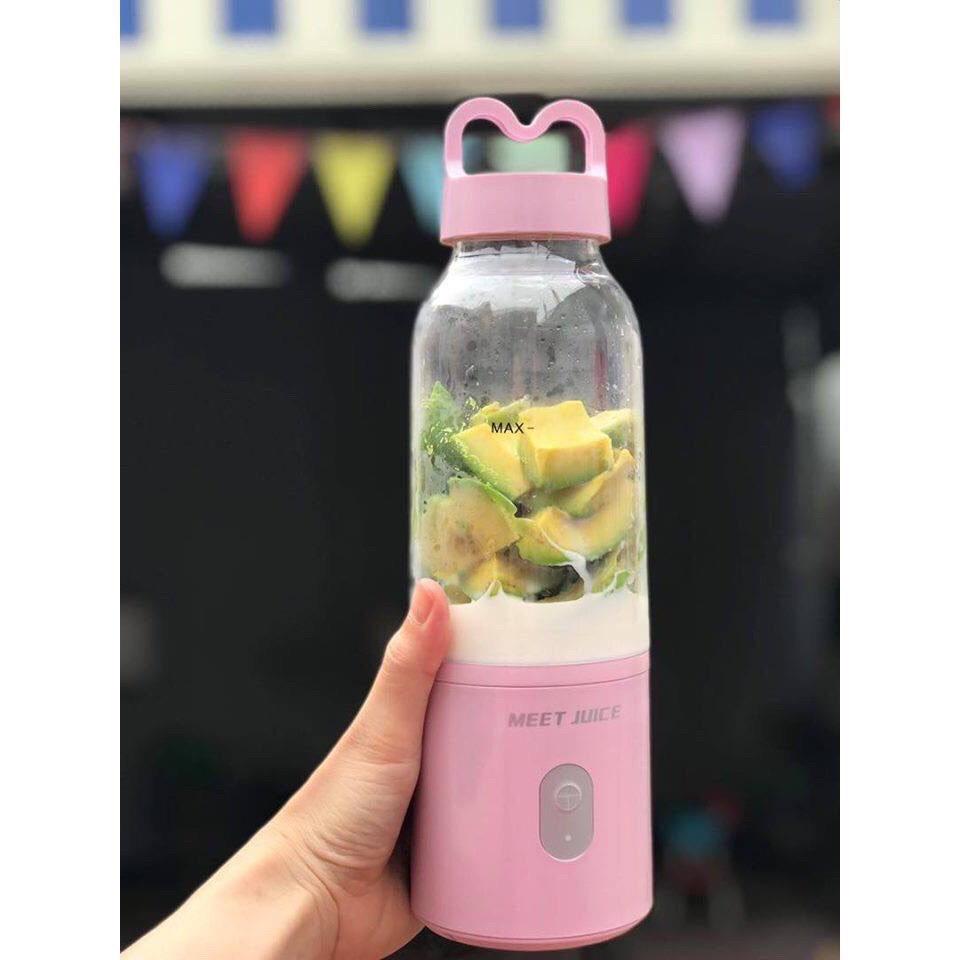Máy xay sinh tố cầm tay Meet Juice, máy xay sinh tố mini dung tích 500ml