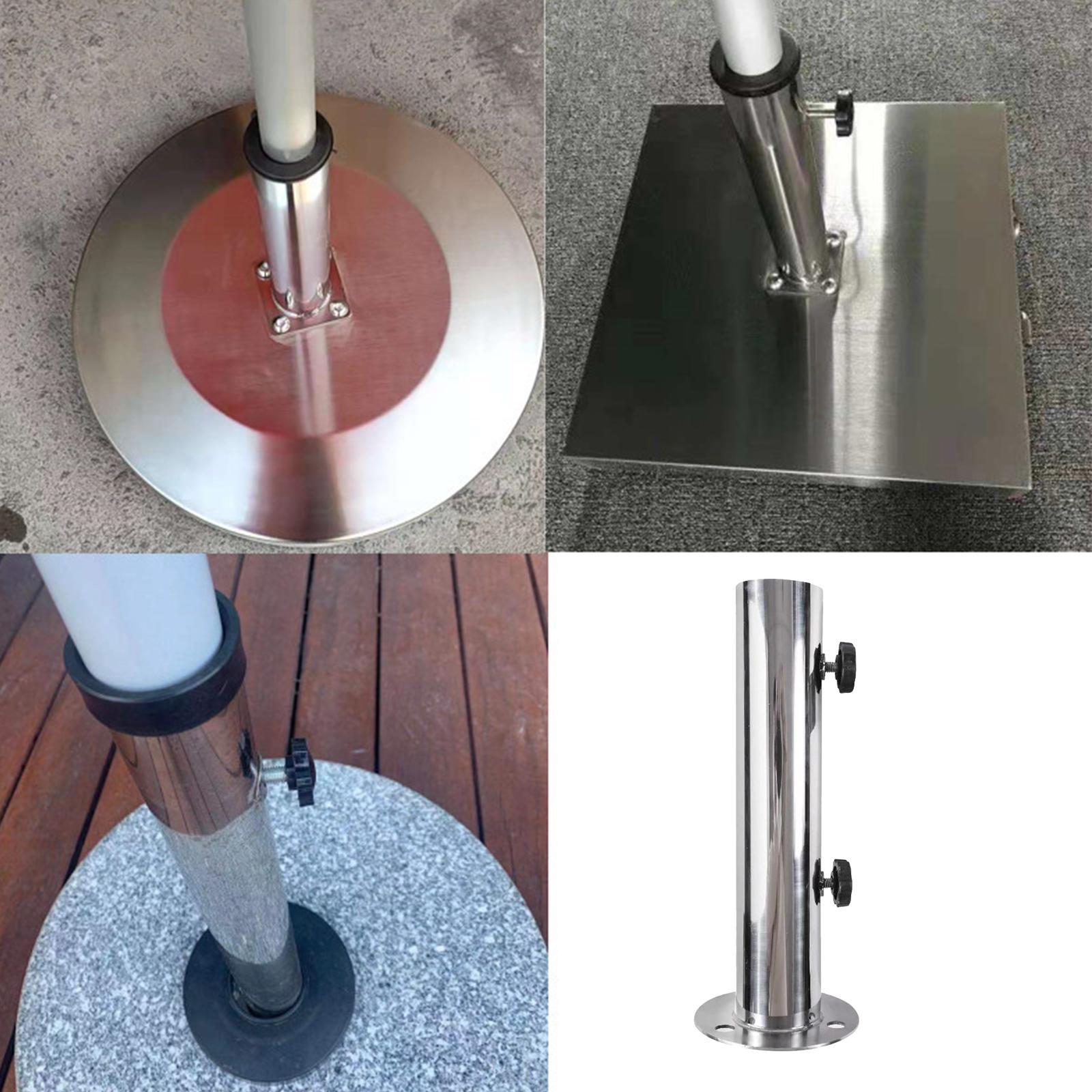 Deck Umbrella Base Stand Umbrella Mount Replacement Parasol Umbrella Clamp Sun Umbrella Holder for Pontoons Docks Beach Backyard