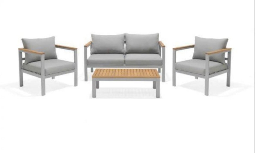 Bộ sofa đơn giản Bắc Âu Tundo 2 đơn, 01 băng và bàn