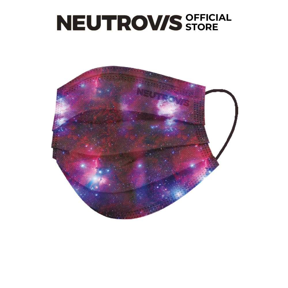 Khẩu Trang Cao Cấp Kháng Khuẩn 3 Lớp Neutrovis - Galactic Star (30 Cái/Hộp)