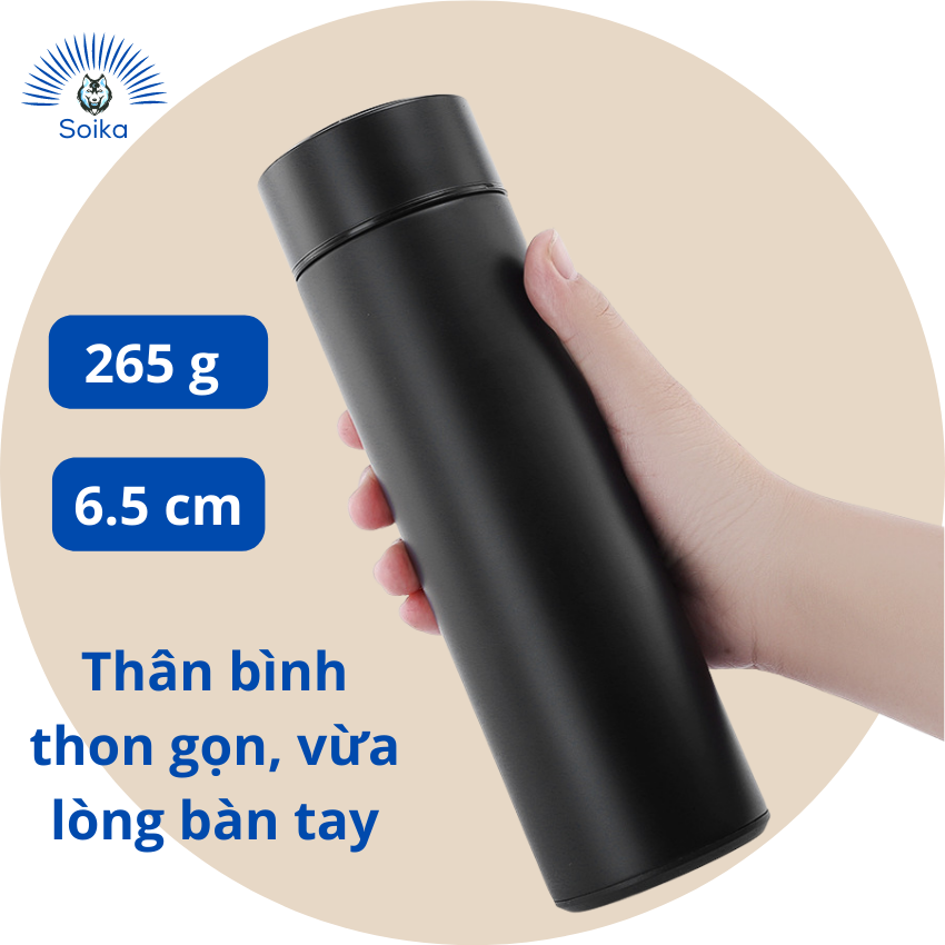 Bình Giữ Nhiệt SOIKA SB04500 Bằng Thép Không Gỉ Inox 304 500ml Nhiều Màu