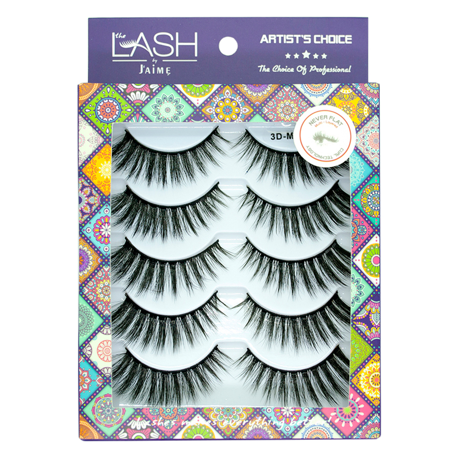 Hộp 5 Cặp Lông Mi Lụa 3DM22/Moon Fairy Multipack The Lash by J'aime