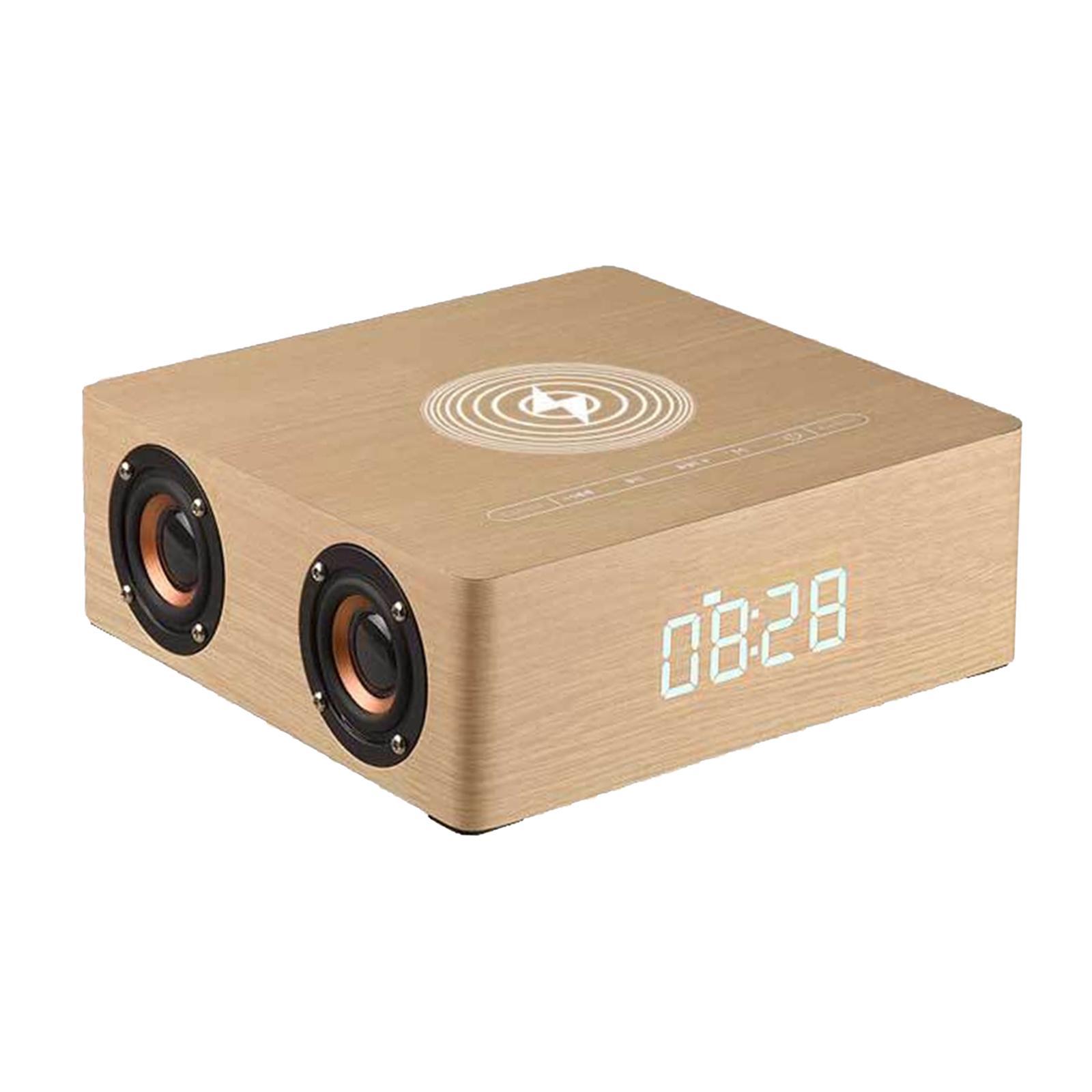 Kokiya Retro Multi-Function Bluetooth Speaker Alarm Clock Wireless Charger