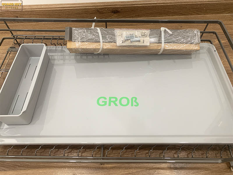 Giá bát đĩa tủ dưới inox sơn Nano bảo hành 10 năm không han gỉ thương hiệu Grob