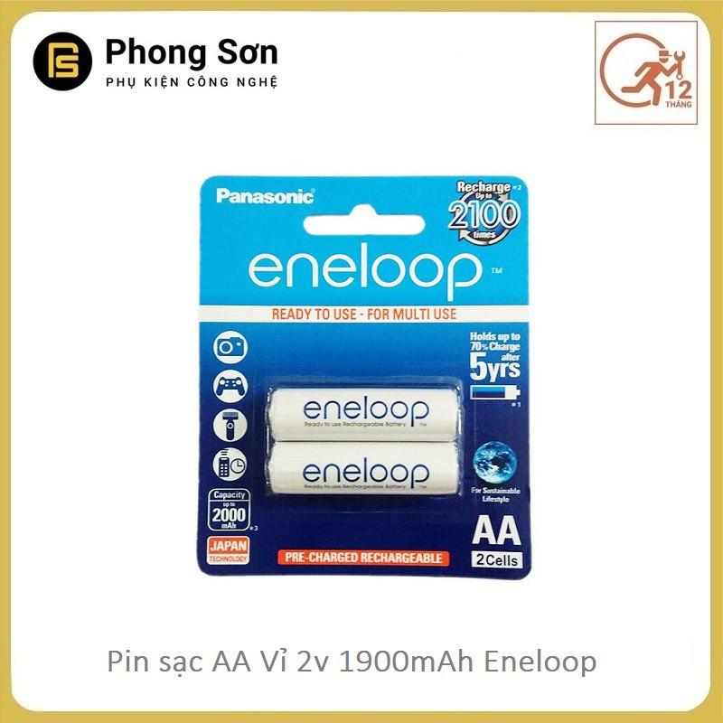 Combo Sạc Pin AA/AAA MQN06 Sanyo ( Sạc Nhanh ) + Pin Sạc AA Vỉ 2 Viên 1900 MAh - Hàng Chính Hãng