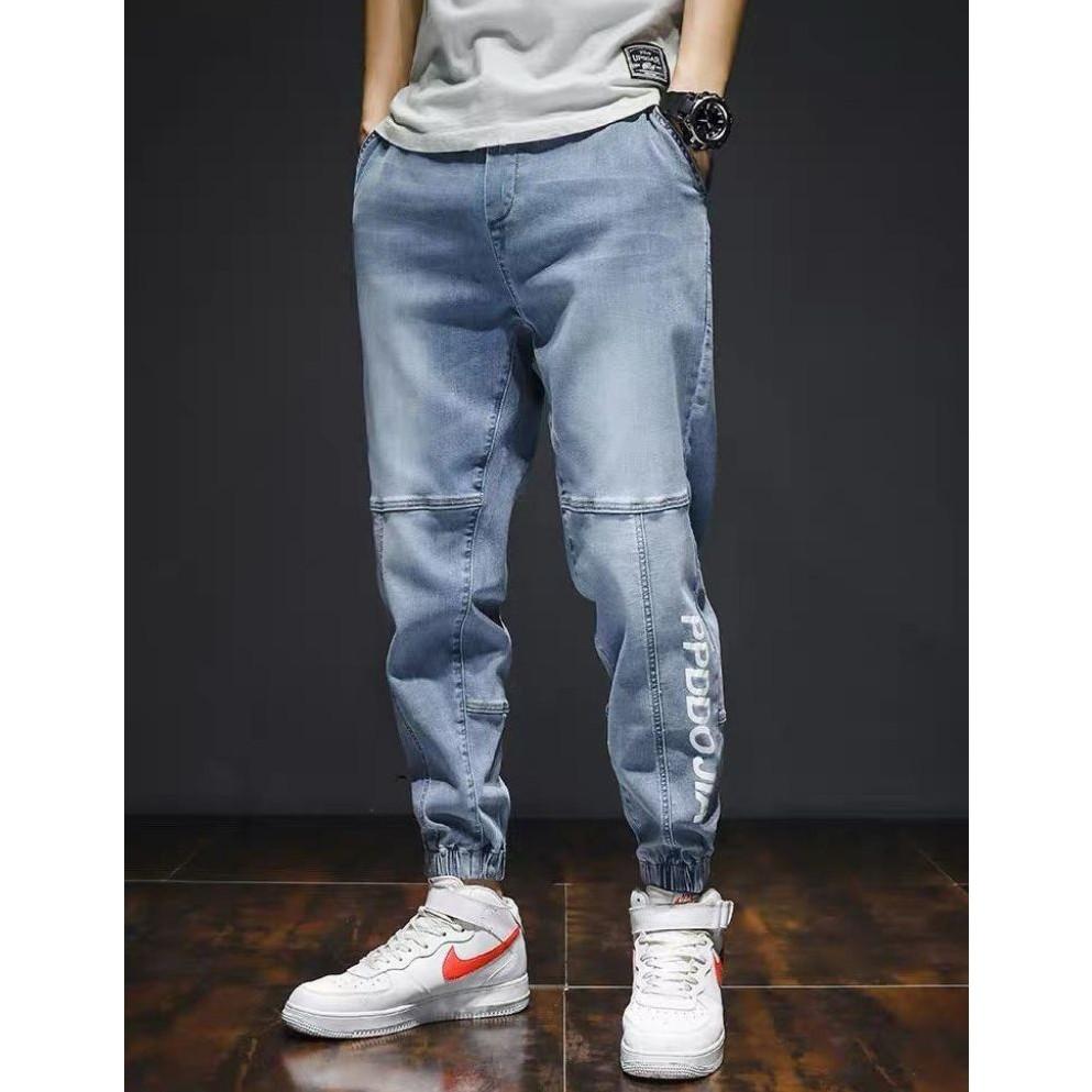 Quần Jean Nam Chất Bò Cao Cấp Ống Côn Jocger XM4201DR Co Dãn 4 Chiều