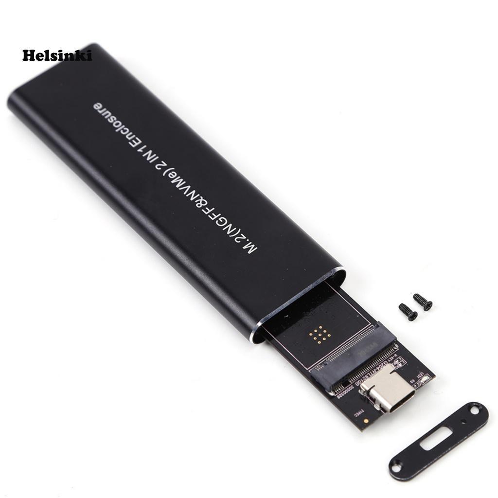 Vỏ Ổ Cứng Ngoài HLS Cho Laptop NVMe SATA M.2 SSD