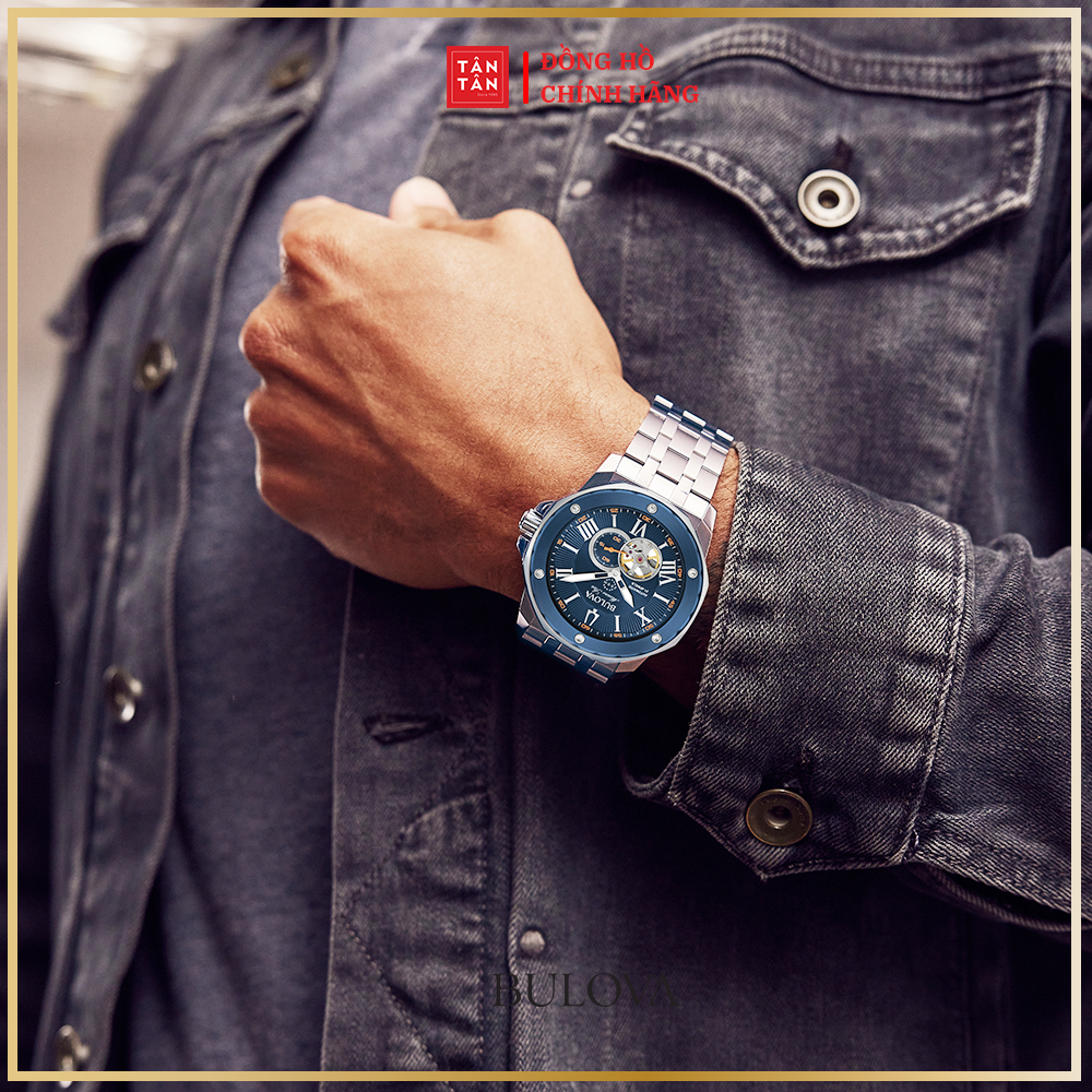 Đồng Hồ Thời Trang Nam Bulova Marine Star Automatic 98A302 44mm