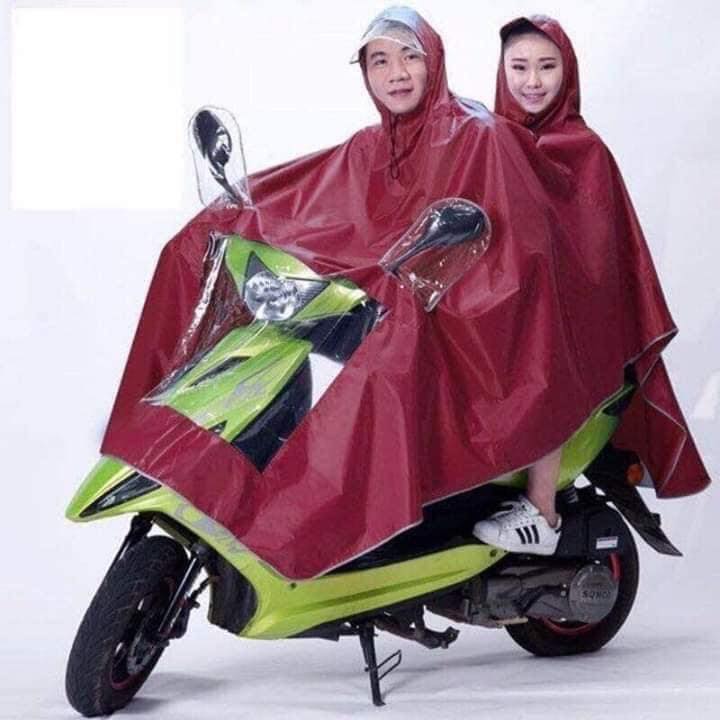 Áo Mưa Phản Quang Cánh Dơi Kèm Kính Chắn Mưa Có Tai Thỏ Xỏ Gương - Giao màu ngẫu nhiên