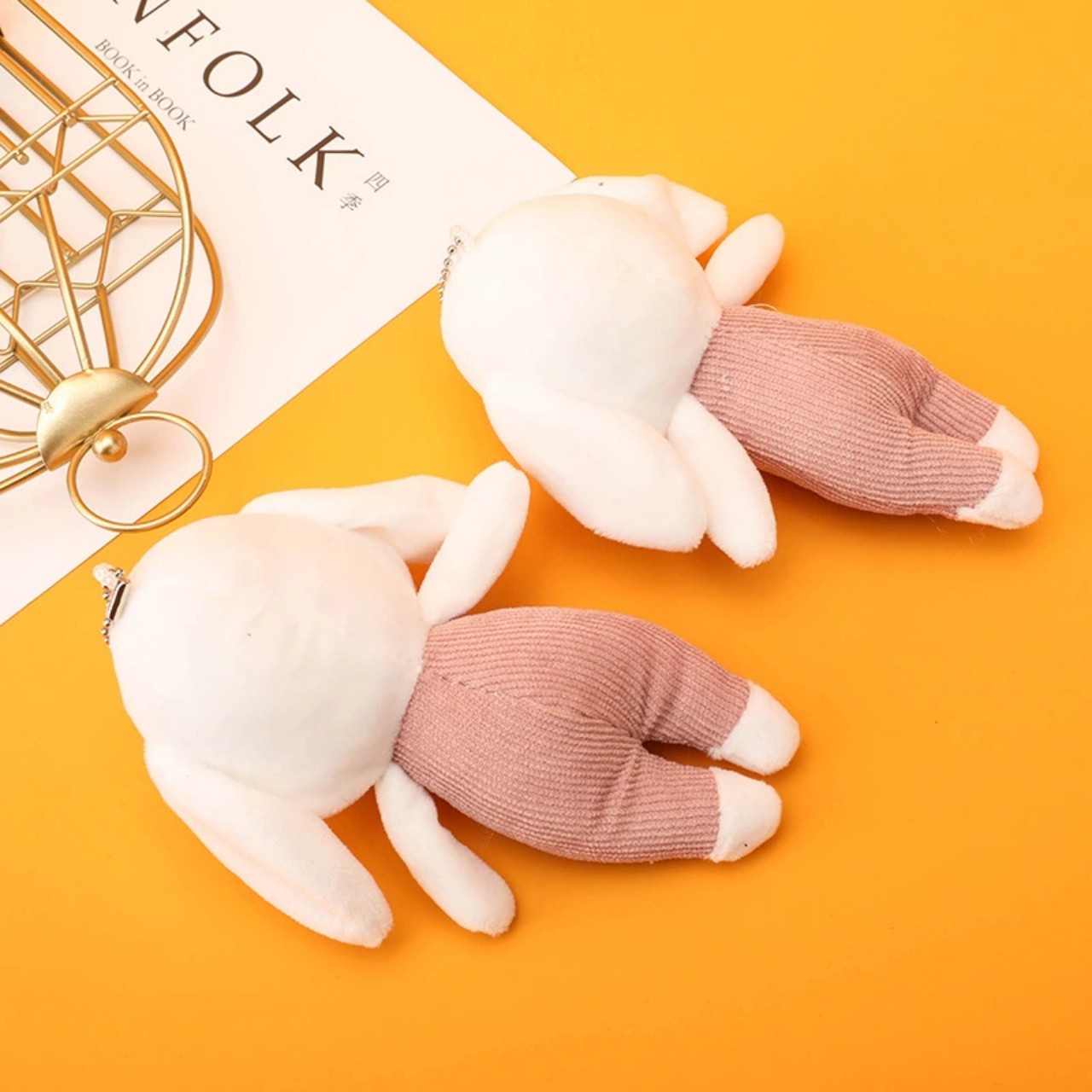 Móc khóa thỏ bông siêu đáng yêu PK2172
