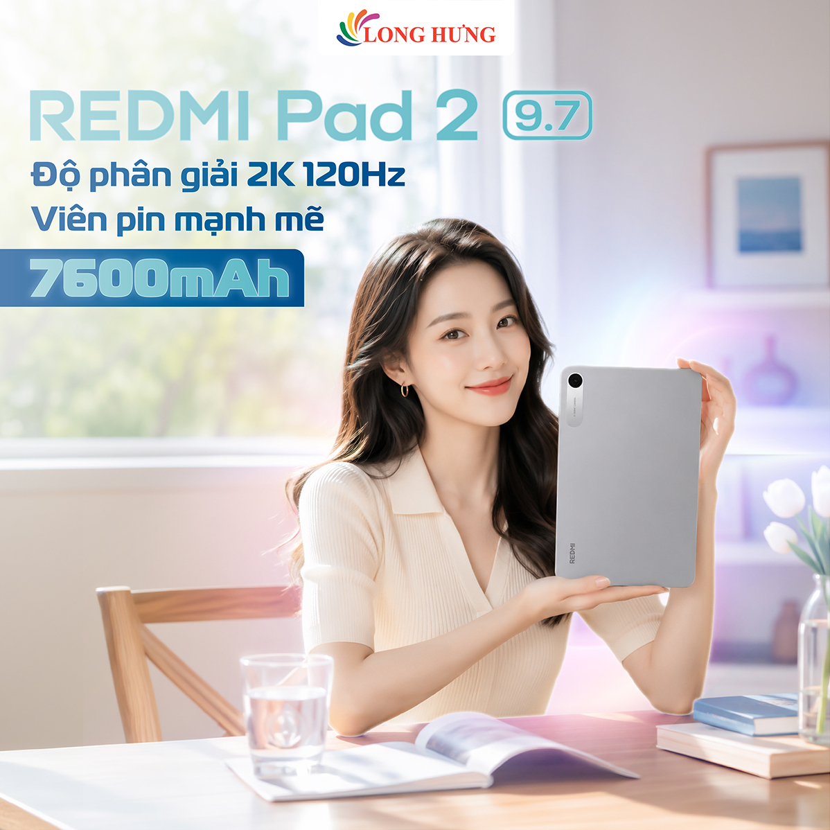 Máy tính bảng Xiaomi Redmi Pad 2 9.7 Wifi (4GB/64GB) - Hàng chính hãng
