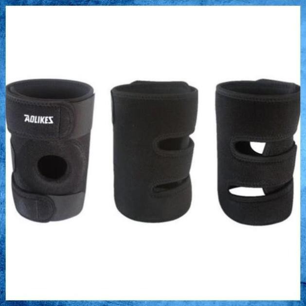 Đai đầu gối AL 7912 7908 7616 có đệm hơi silicone thoáng khí bó ống khớp băng cuốn bảo vệ quấn gym yoga