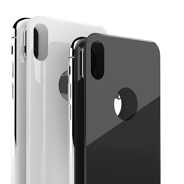 Đen - Miếng dán kính cường lực 3D mặt sau lưng cho iPhone X / iPhone Xs hiệu Baseus (siêu mỏng 0.3mm, chống trầy, chống vân tay) - Hàng chính hãng