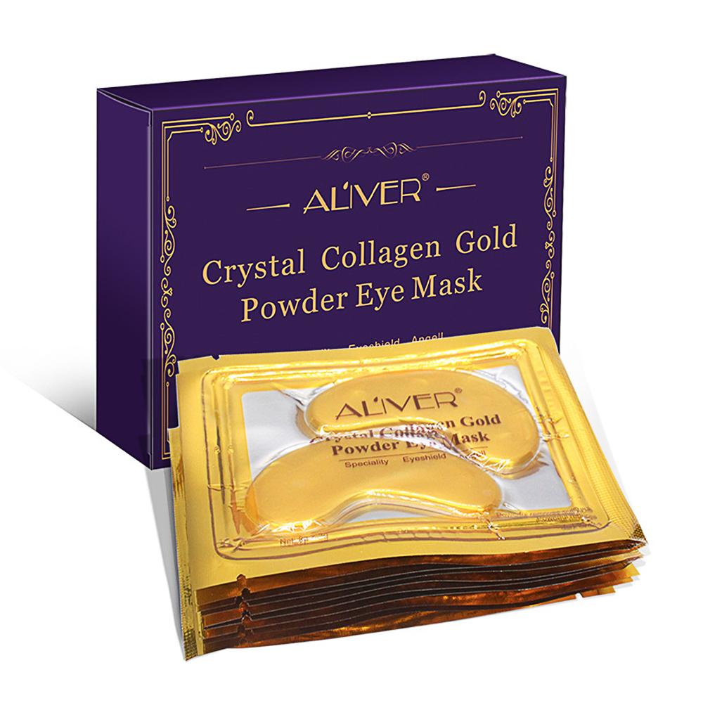 10 cặp Mặt nạ dưỡng ẩm tinh thể vàng Collagen cho mắt chuyên nghiệp Chống lão hóa Xóa nếp nhăn
